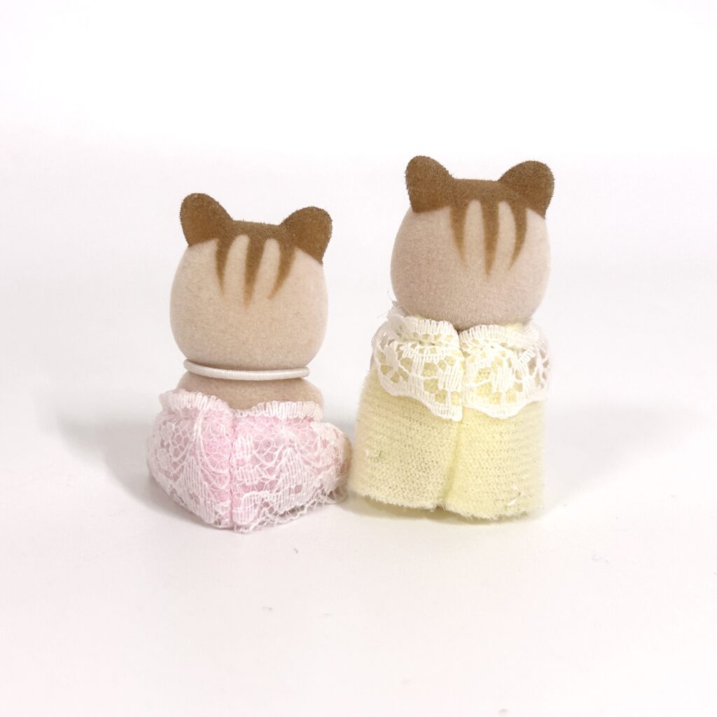 [used] Pink Squirrel Baby Twins Fan Club 2004 Sylvanian Families Calico Critters