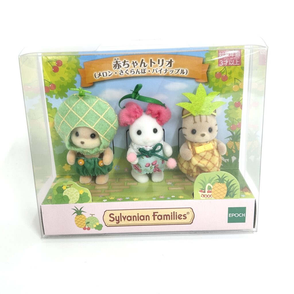 [used] Baby Trio Fruits Melon Cherry Pineapple 2021 Sylvanian Families Calico Critters