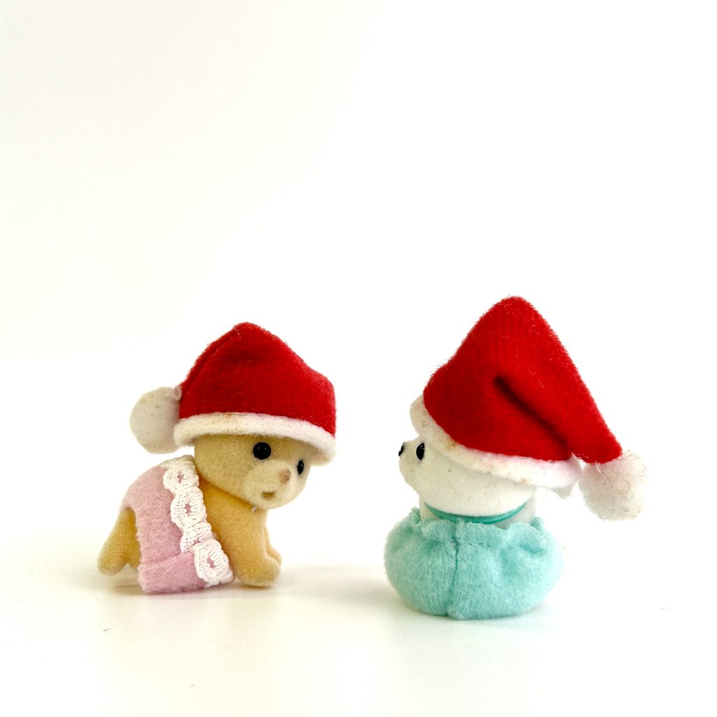 [used] Santa Hat Set Sylvanian Families Calico Critters