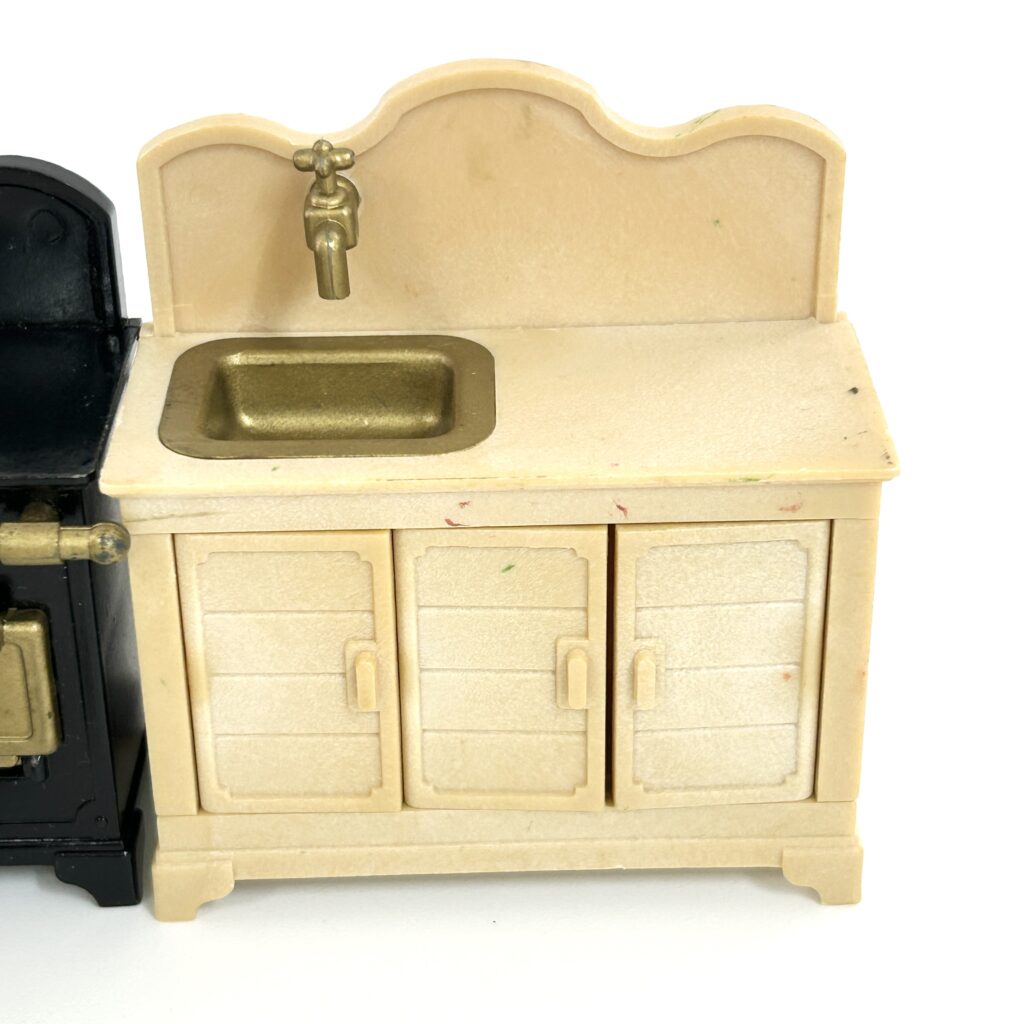 [used] Vintage Urban Life Oven Set 1987 A-02-880 Sylvanian Families Calico Critters