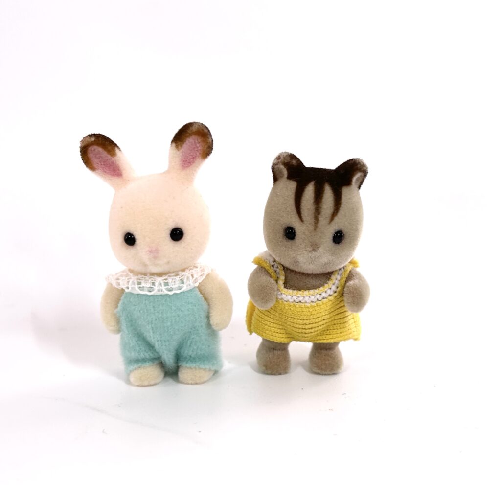 [used] Close Babies And Baby Furniture Set SE-190 Sylvanian Families Calico Critters