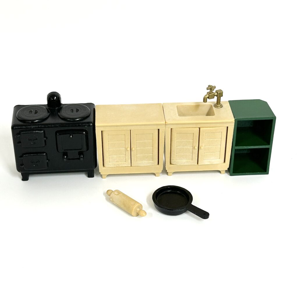 [used] Vintage Kitchen Set 1985 KA-10 Sylvanian Families Calico Critters