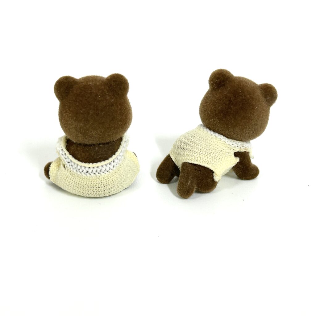 [used] Vintage Teardrop Bear Twins Sylvanian Families Calico Critters