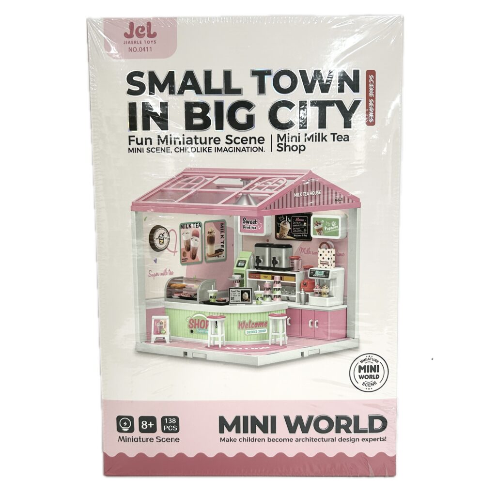 Mini Milk Tea Shop DIY Miniature House Kit Hallisun