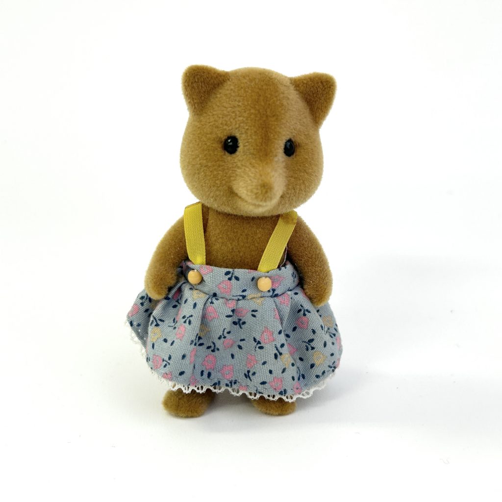 [used] Vintage Fox Girl 1985 Sylvanian Families Calico Critters