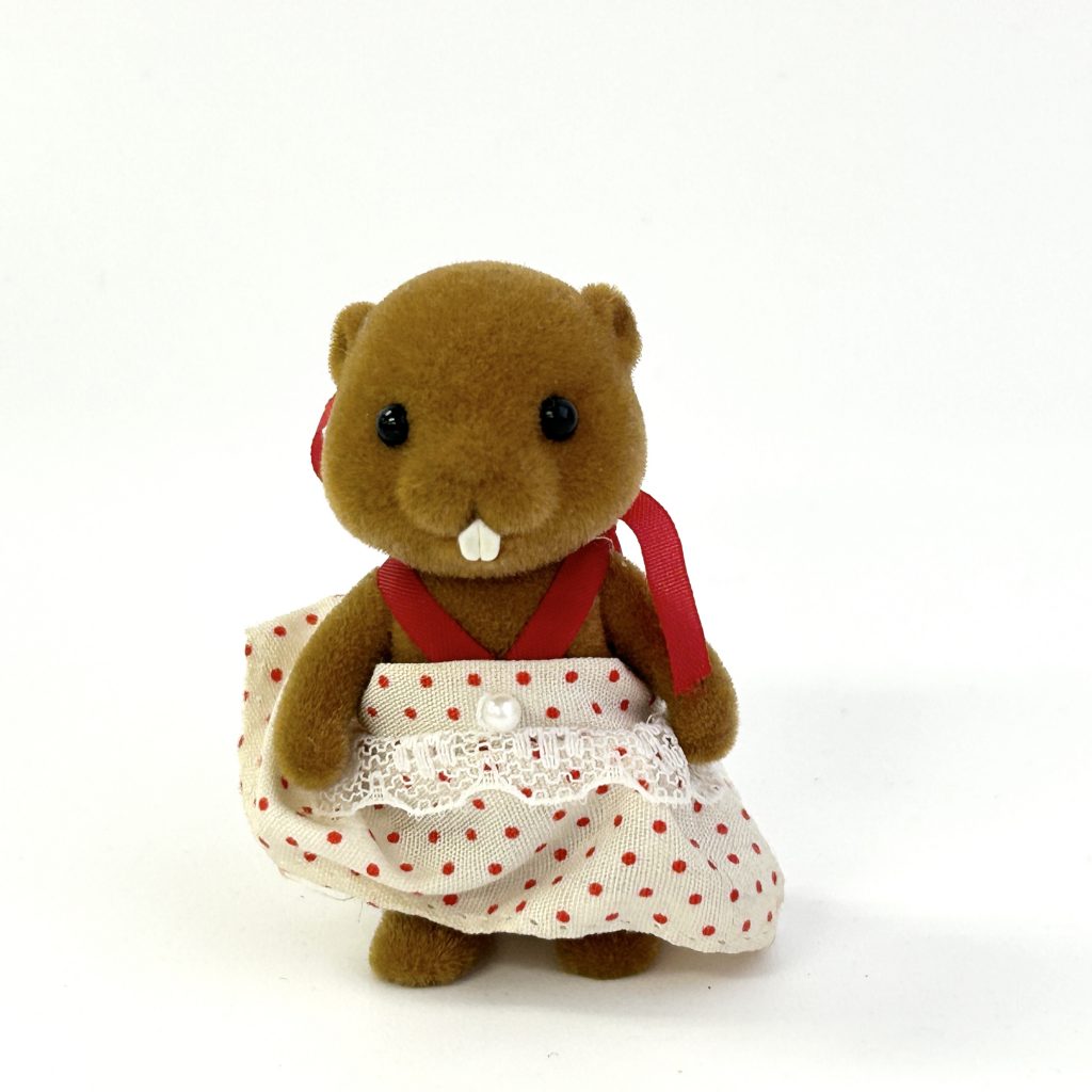[used] Vintage Beaver Girl 1986 Sylvanian Families Calico Critters