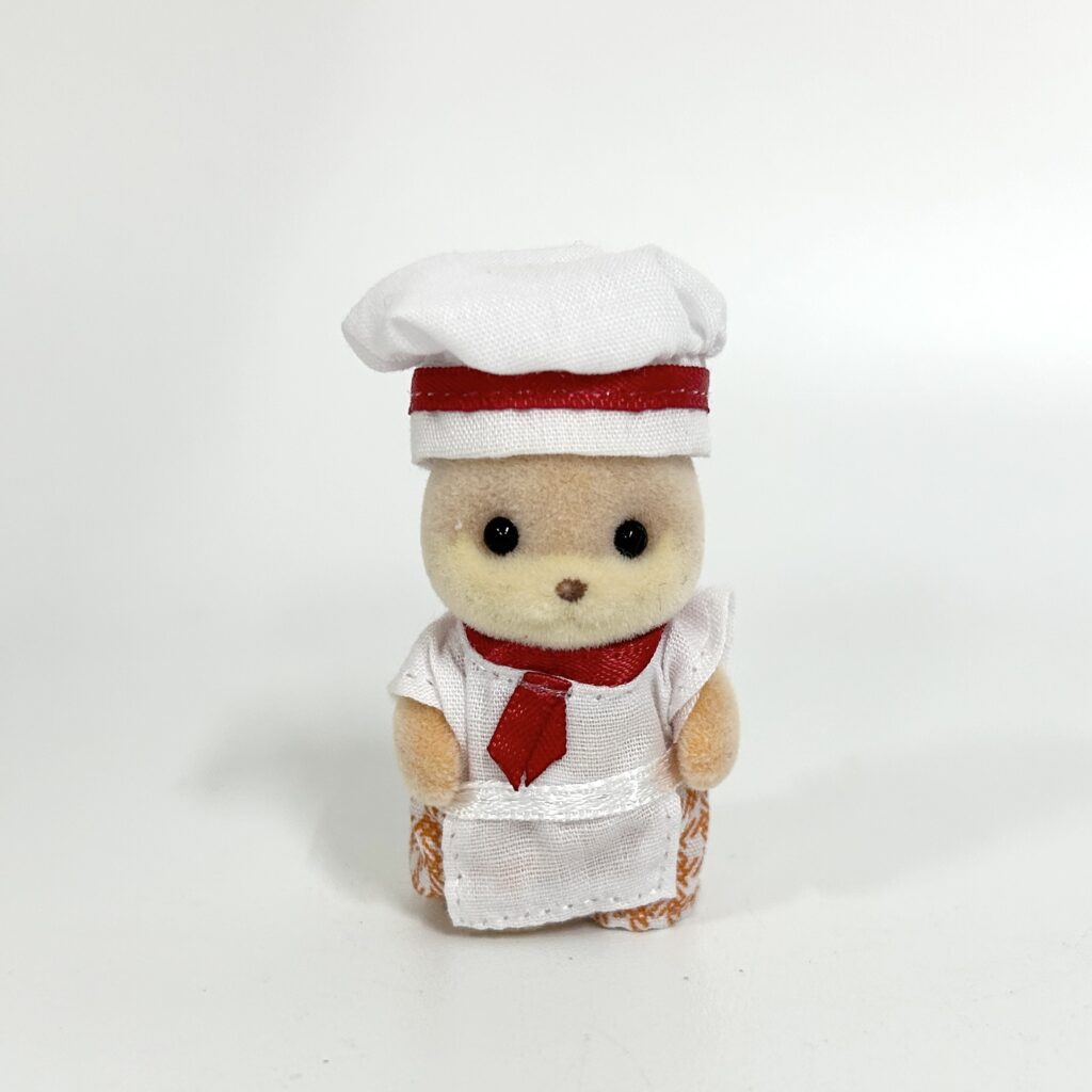 [used] Forest Kitchen Baby Caramel Dog Chef 2021 Sylvanian Families Calico Critters