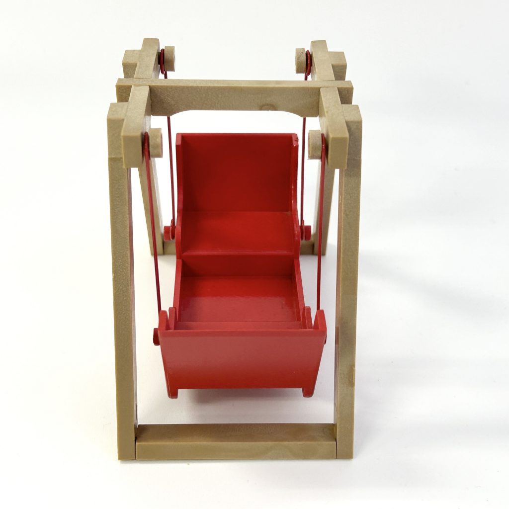 [used] Vintage Red Swing Two-Seater 1985 KO-02 Sylvanian Families Calico Critters