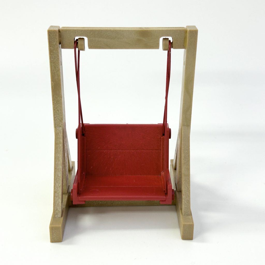 [used] Vintage Red Swing Single Seat 1985 Sylvanian Families Calico Critters