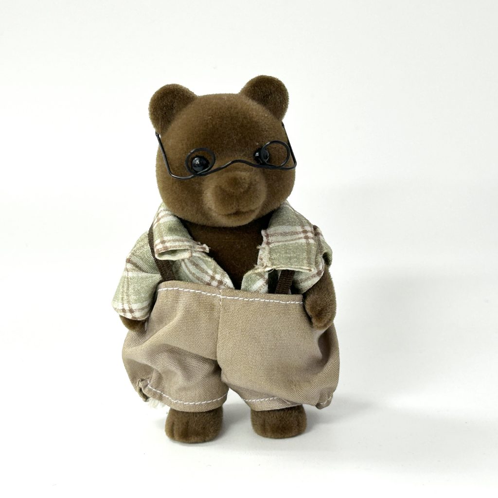 [used] Vintage Brown Bear Grandfather 1985 Sylvanian Families Calico Critters