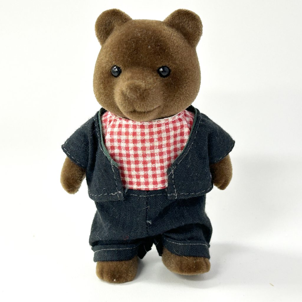 [used] Vintage Brown Bear Father 1985 Sylvanian Families Calico Critters