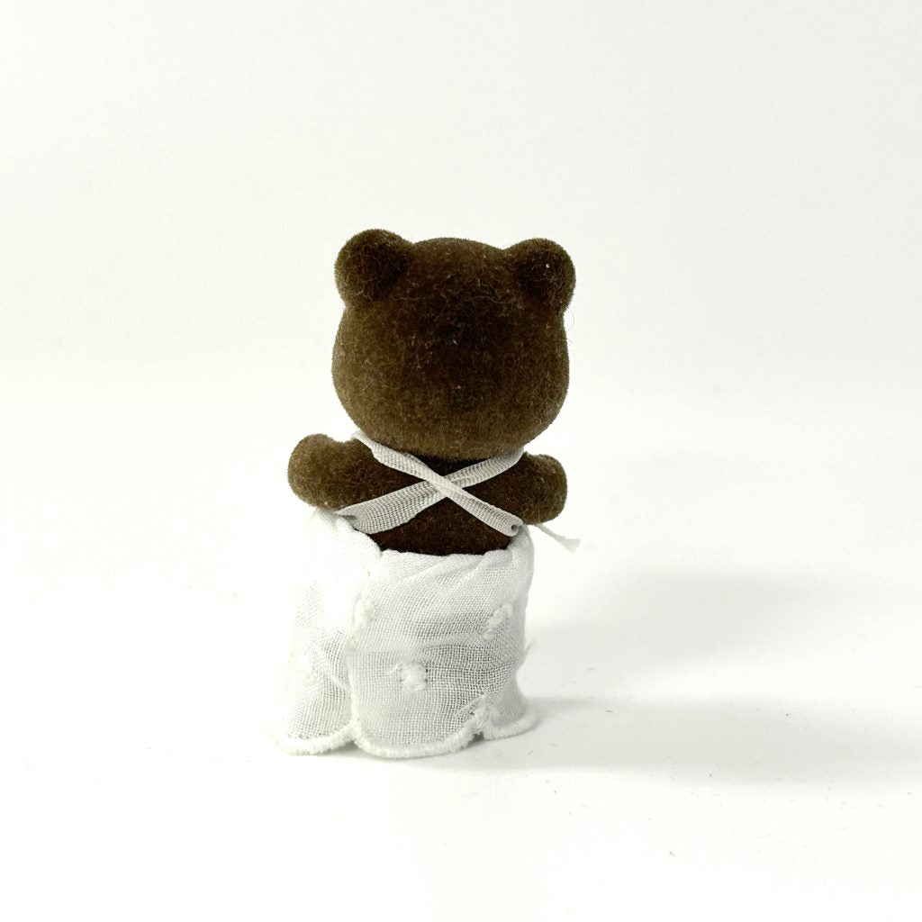 [used] Vintage Brown Bear Baby 1985 Sylvanian Families Calico Critters