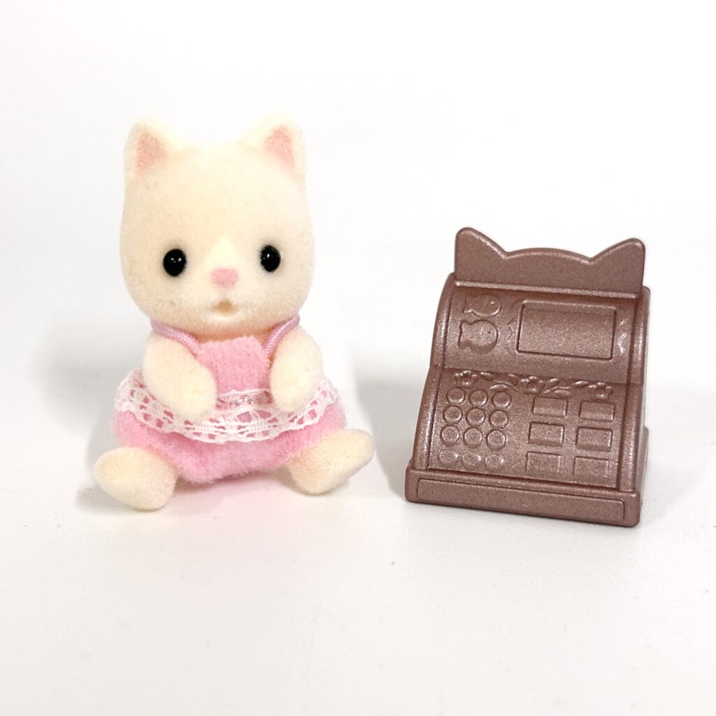[used] Fluffy Dream Collection Baby Shopping Series Silk Cat Familymart Sylvanian Families Calico Critters