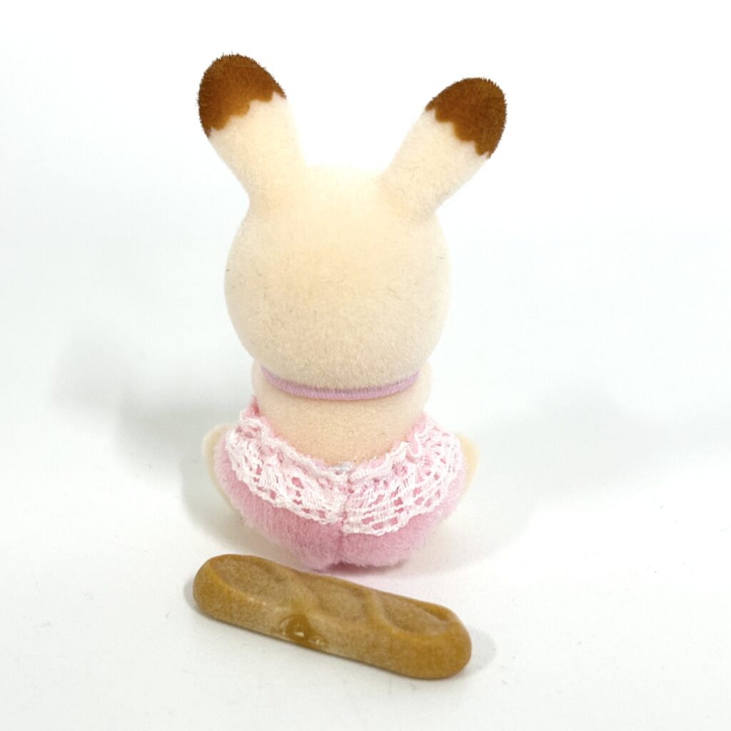 [used] Fluffy Dream Collection Baby Shopping Series Chocolate Rabbit Familymart Sylvanian Families Calico Critters