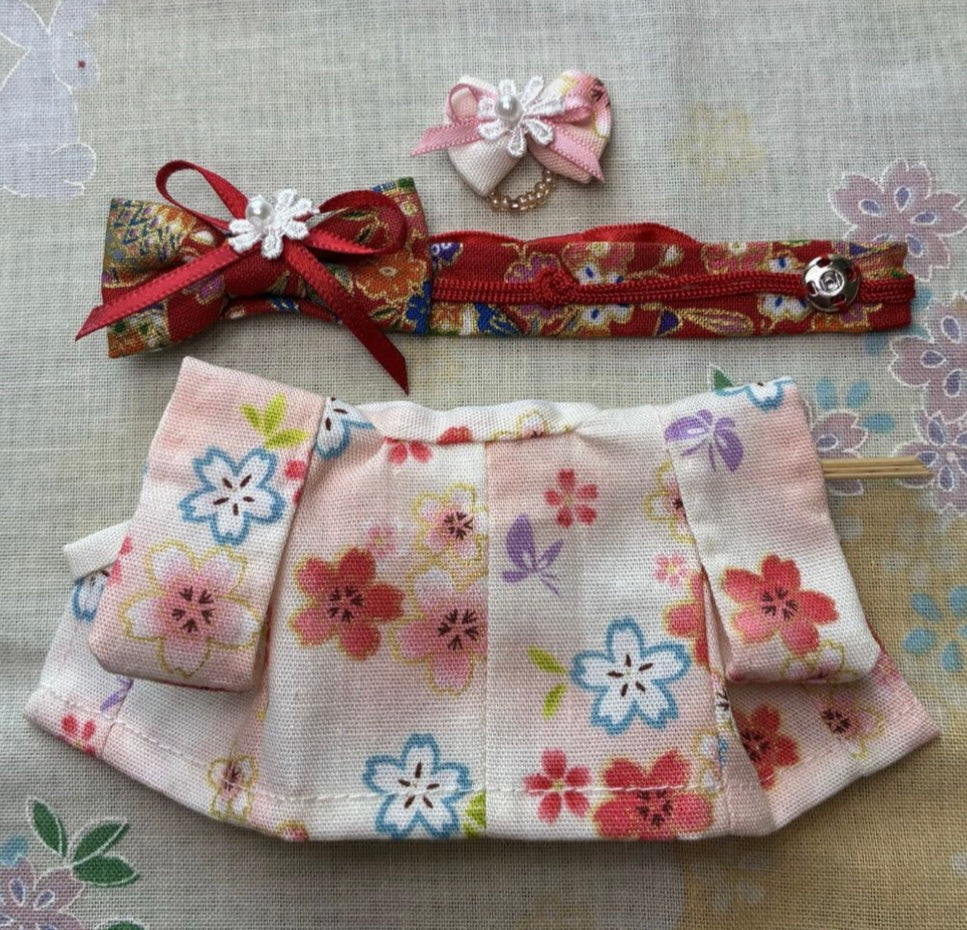 Handmade Kimono for Mother Pink Sakura Handmade