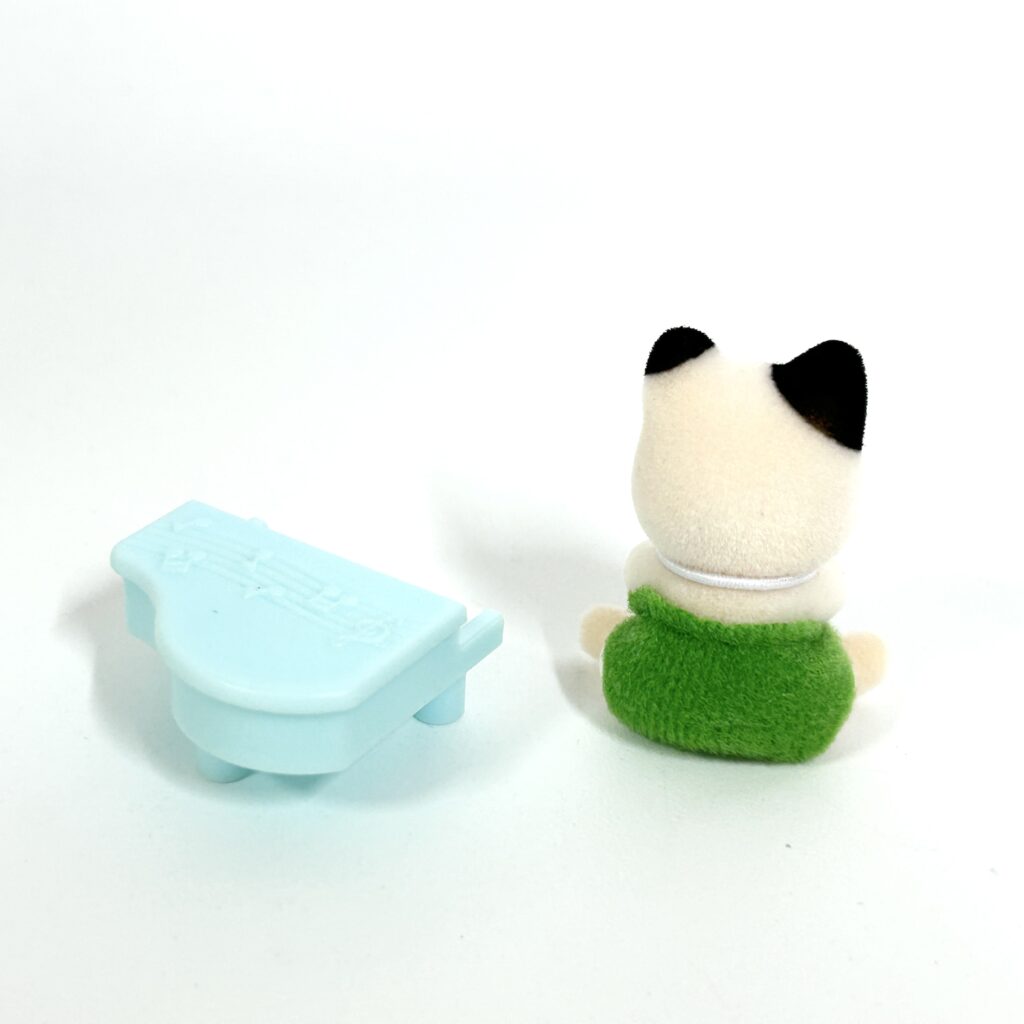 [used] Baby Recital Series 5 Charcoal Cat Piano Sylvanian Families Calico Critters