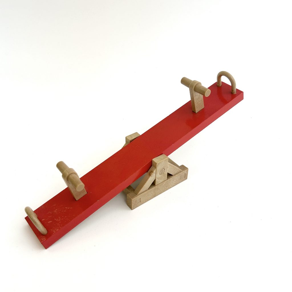 [used] Vintage Seesaw 1986 Sylvanian Families Calico Critters