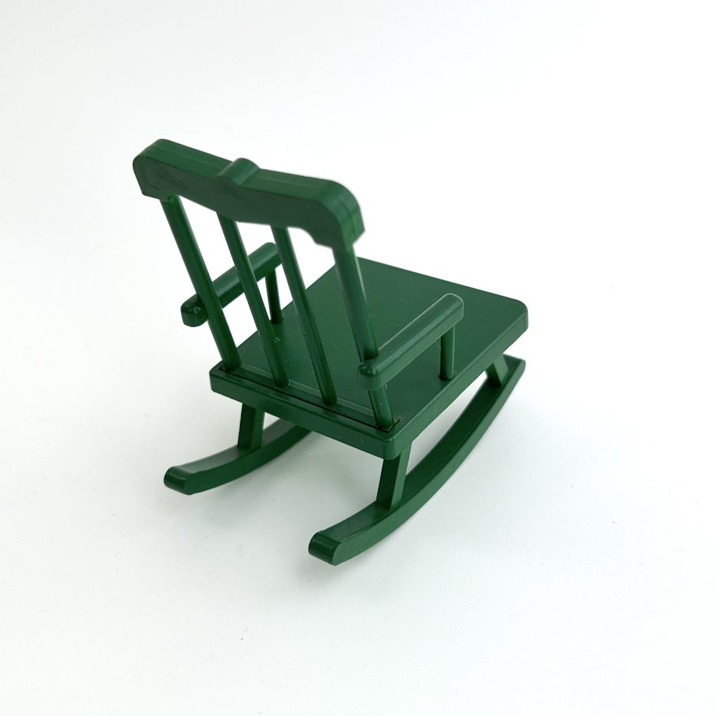 [used] Vintage Green Rocking Chair 1985 KA-19 Sylvanian Families Calico Critters