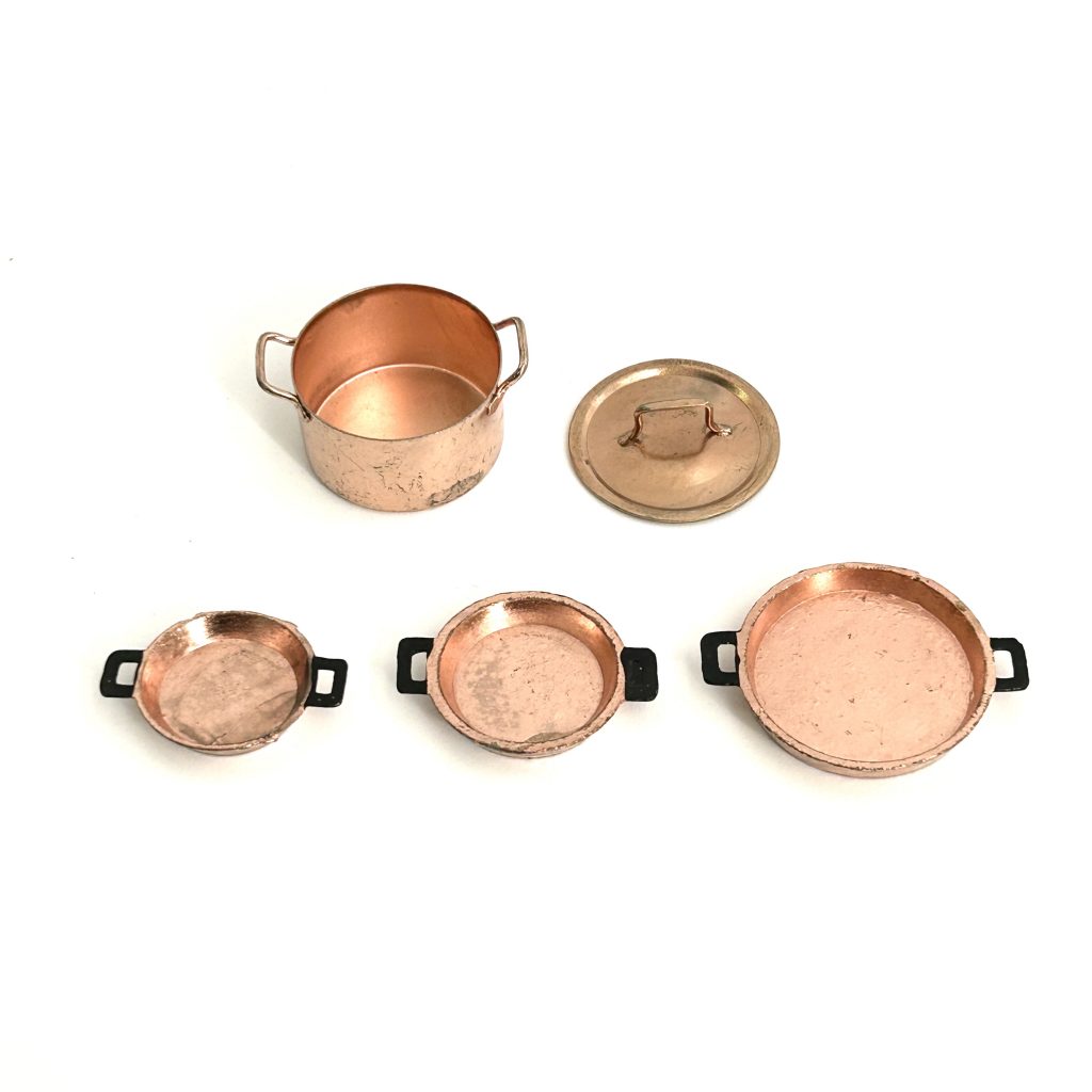 [used] Vintage Miniature Collection Pot Set 1986 Sylvanian Families Calico Critters