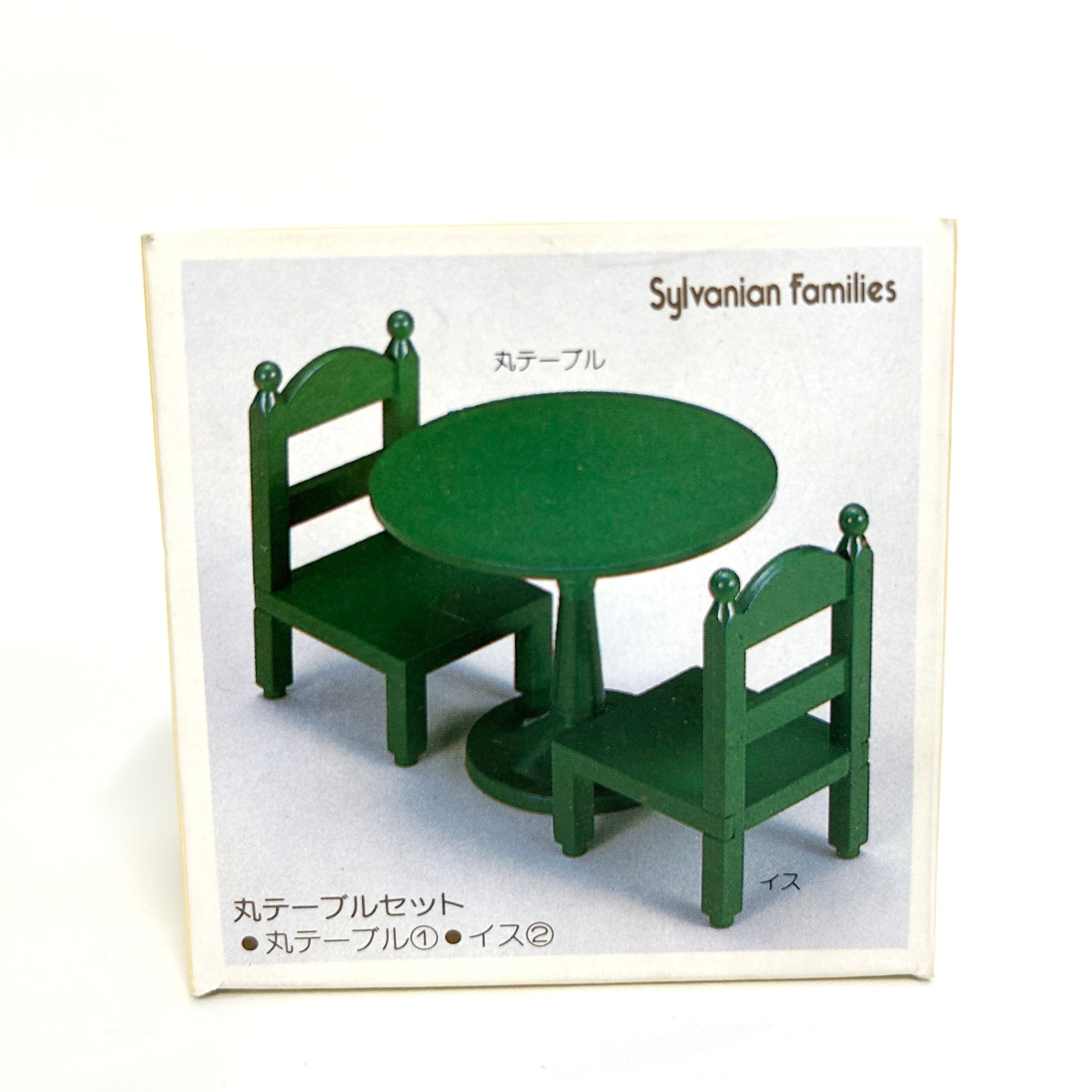 [used] Green Round Table Set KA-02 Sylvanian Families Calico Critters