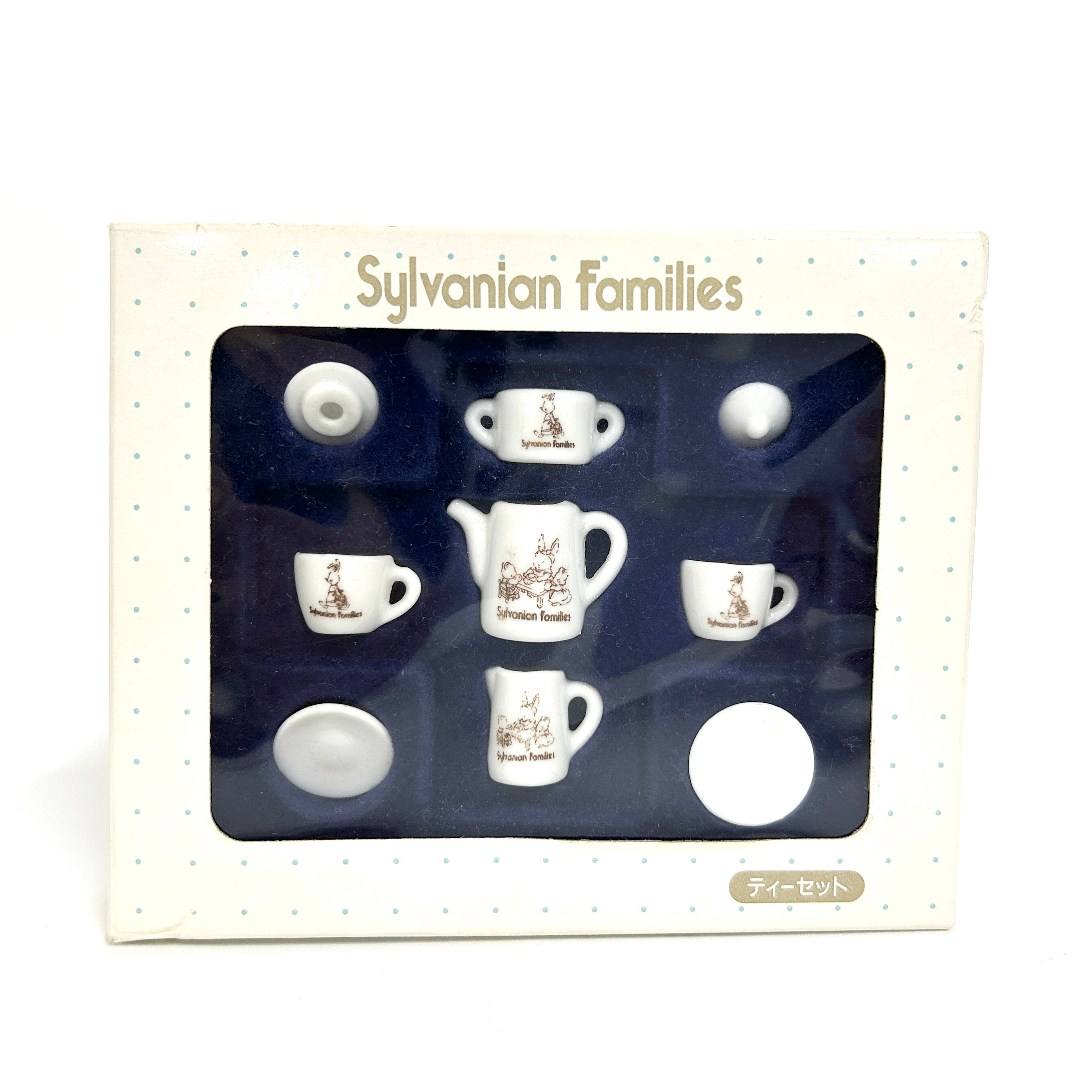 [used] Ceramic Tea Set Sylvanian Families Calico Critters