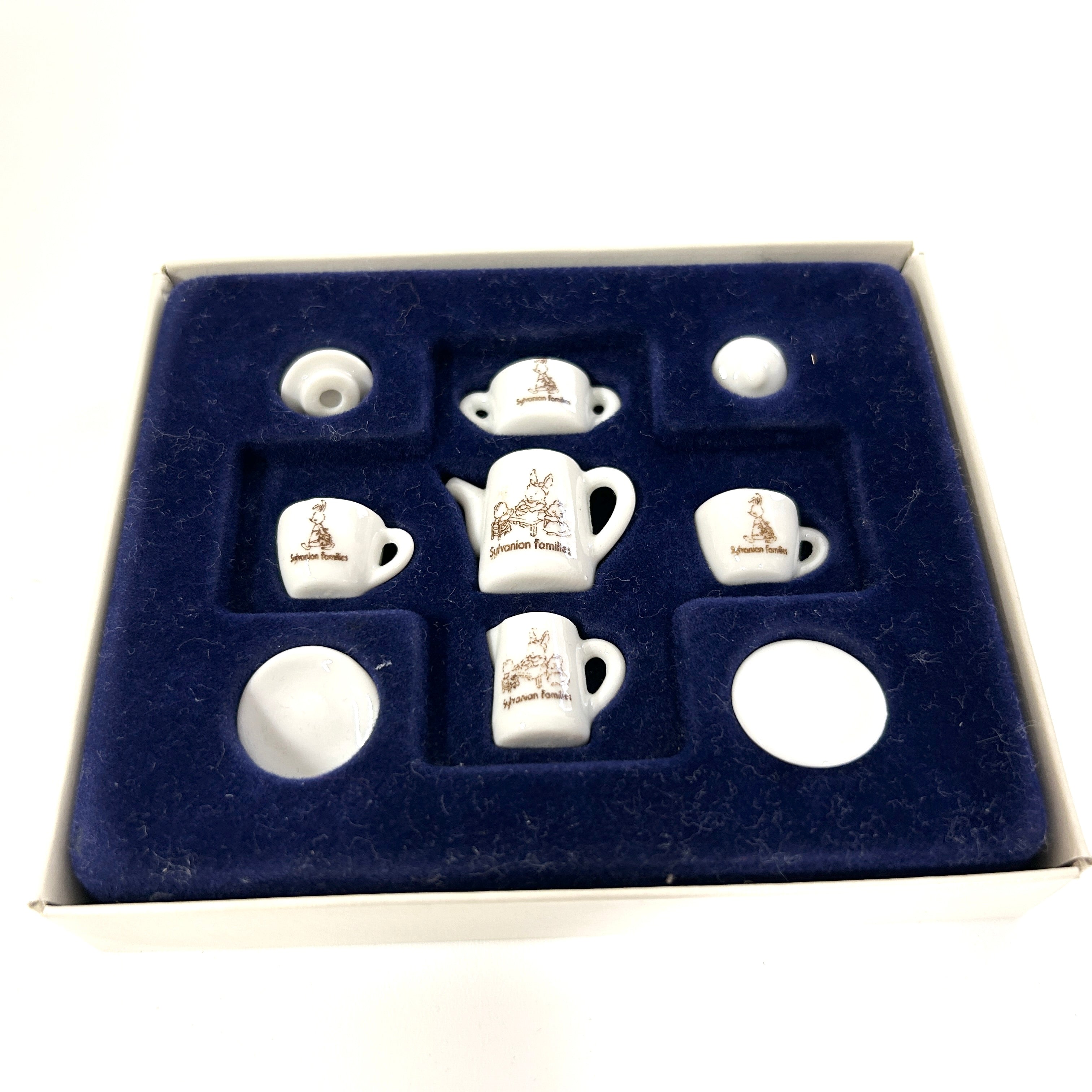 [used] Ceramic Tea Set Sylvanian Families Calico Critters
