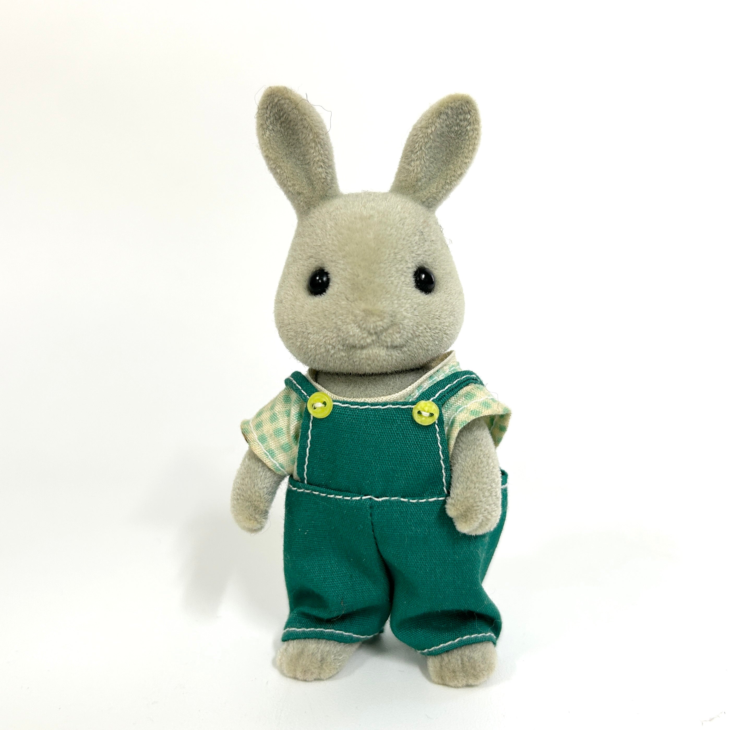 [used] Vintage Babblebrook Gray Rabbit Father 1985 U-11-850 Sylvanian Families Calico Critters