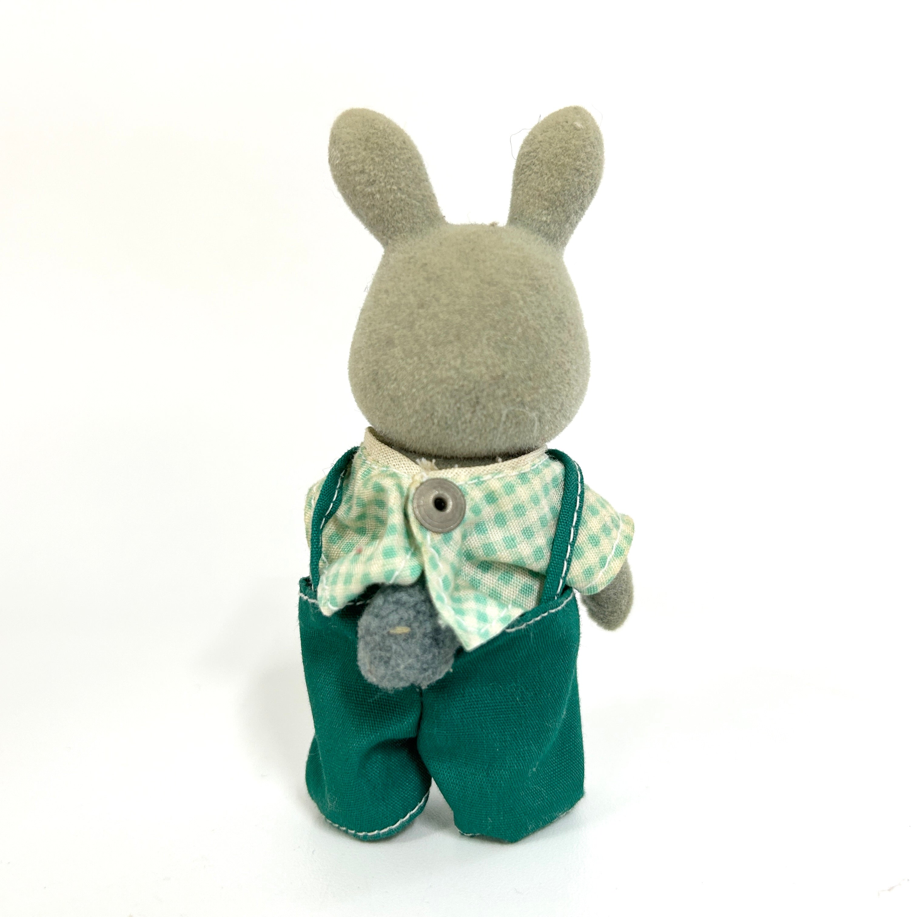 [used] Vintage Babblebrook Gray Rabbit Father 1985 U-11-850 Sylvanian Families Calico Critters