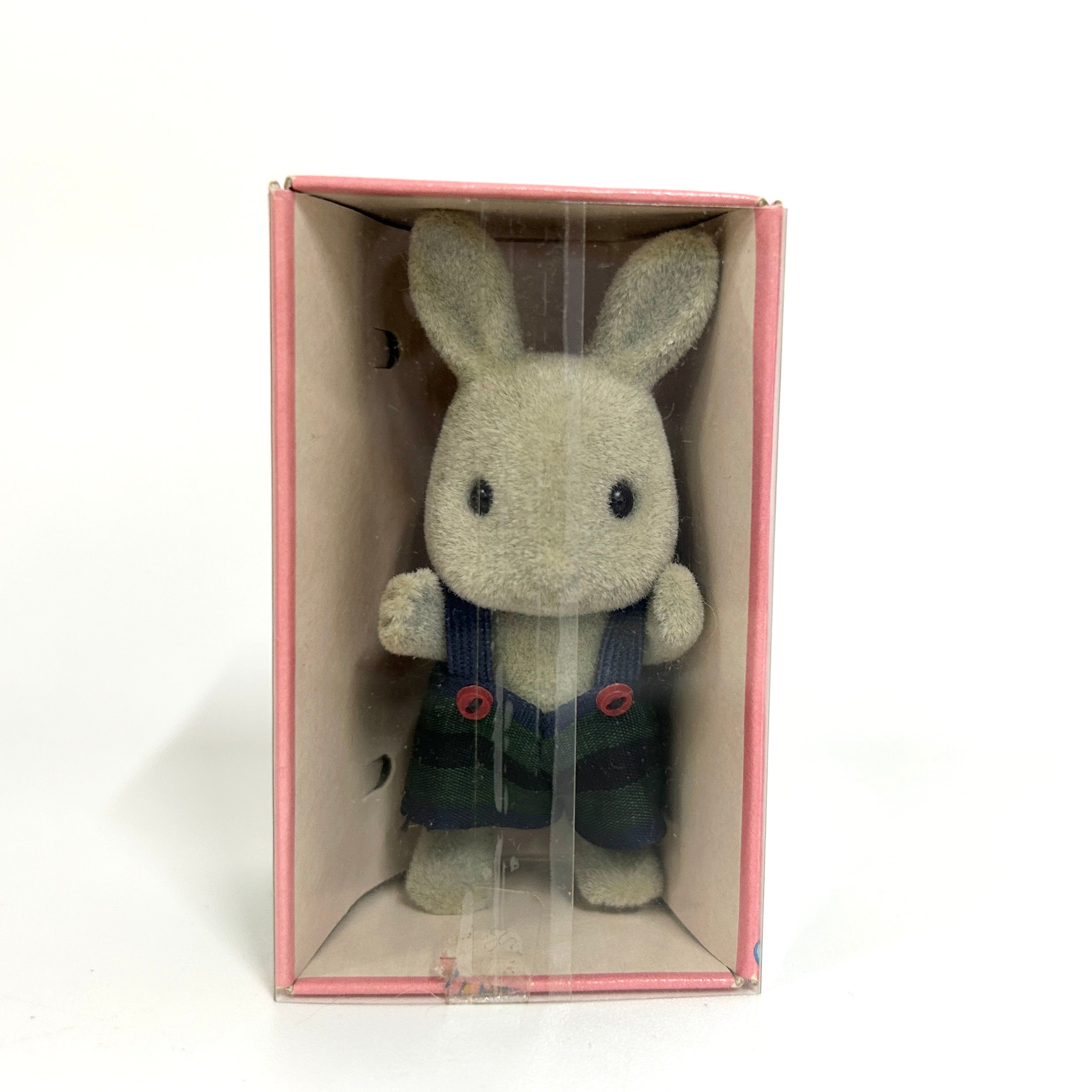 [used] Vintage Gray Rabbit Boy 1985 U-13-650 Sylvanian Families Calico Critters