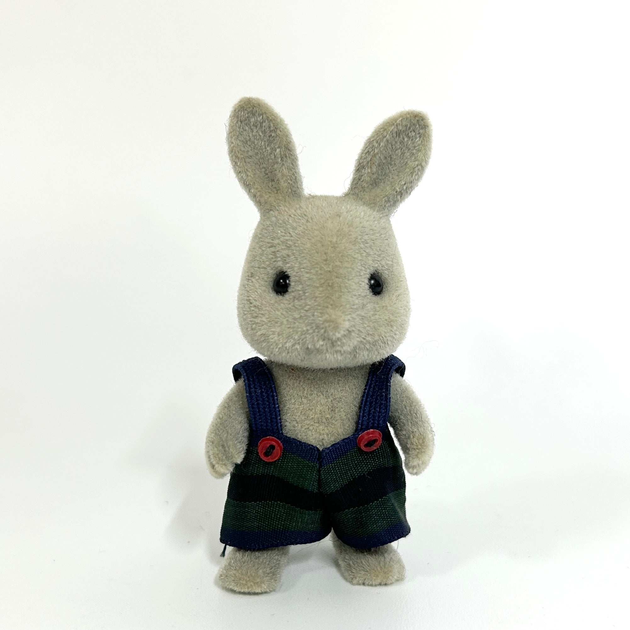 [used] Vintage Gray Rabbit Boy 1985 U-13-650 Sylvanian Families Calico Critters
