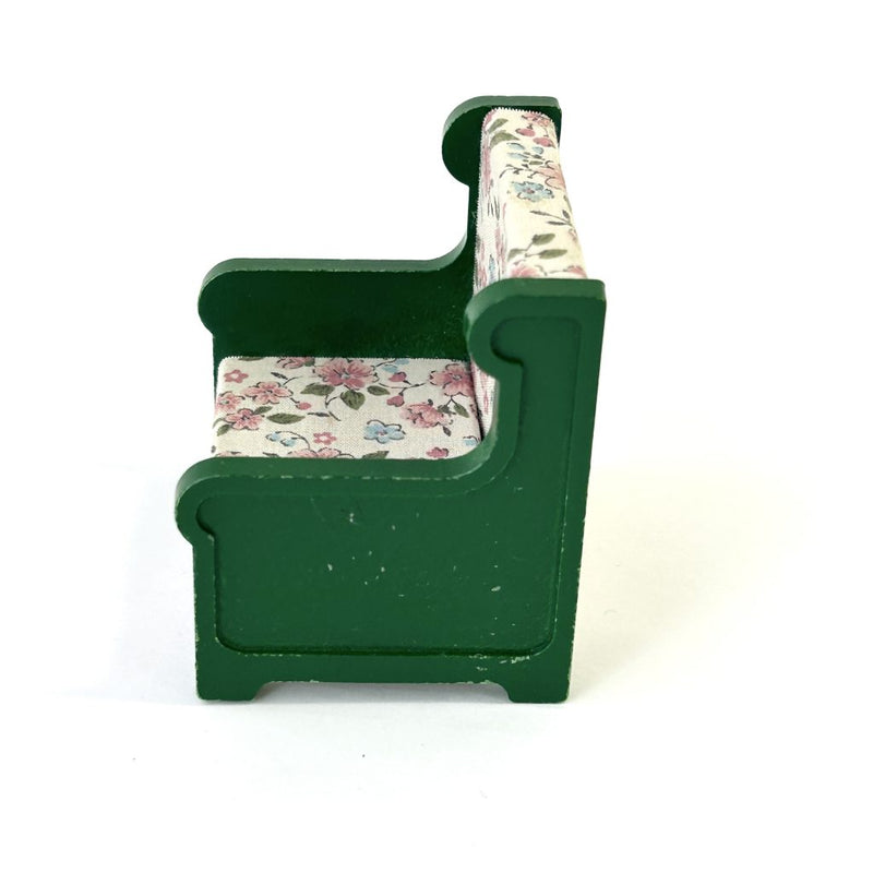 [Used] GREEN ARMCHAIR SET Epoch Japan Sylvanian Families