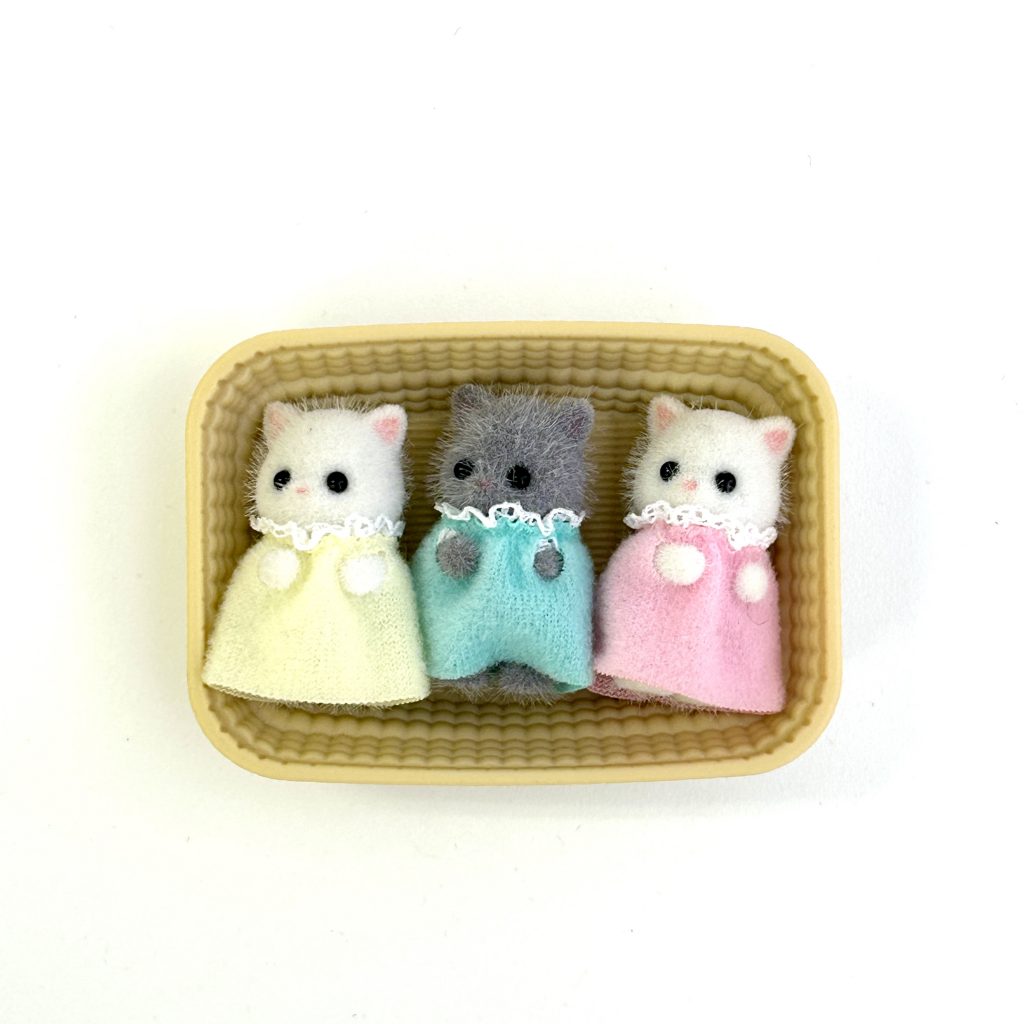 [used] Persian Cat Baby Triplets NI-109 Sylvanian Families Calico Critters