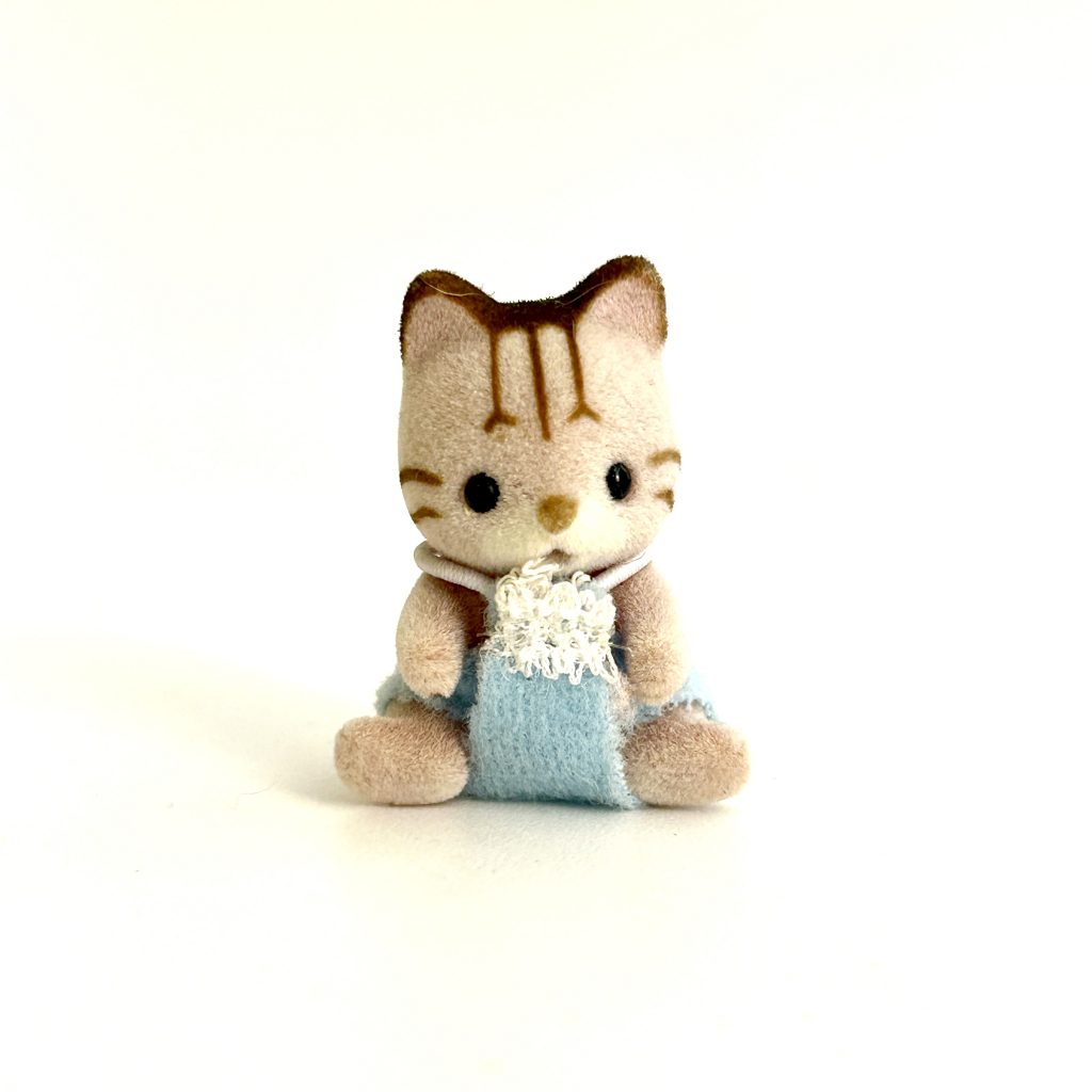 [used] Striped Cat Baby Sylvanian Families Calico Critters