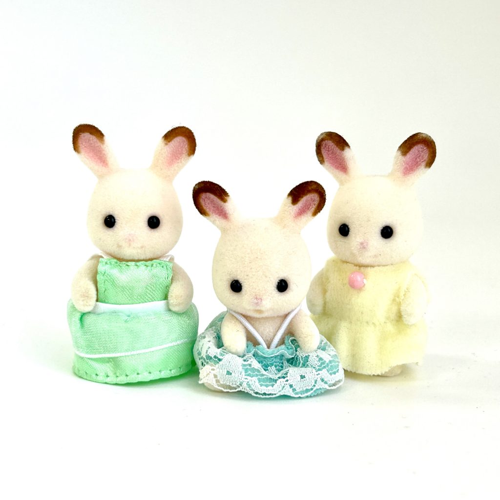 [used] Chocolate Rabbit Babies Sylvanian Families Calico Critters