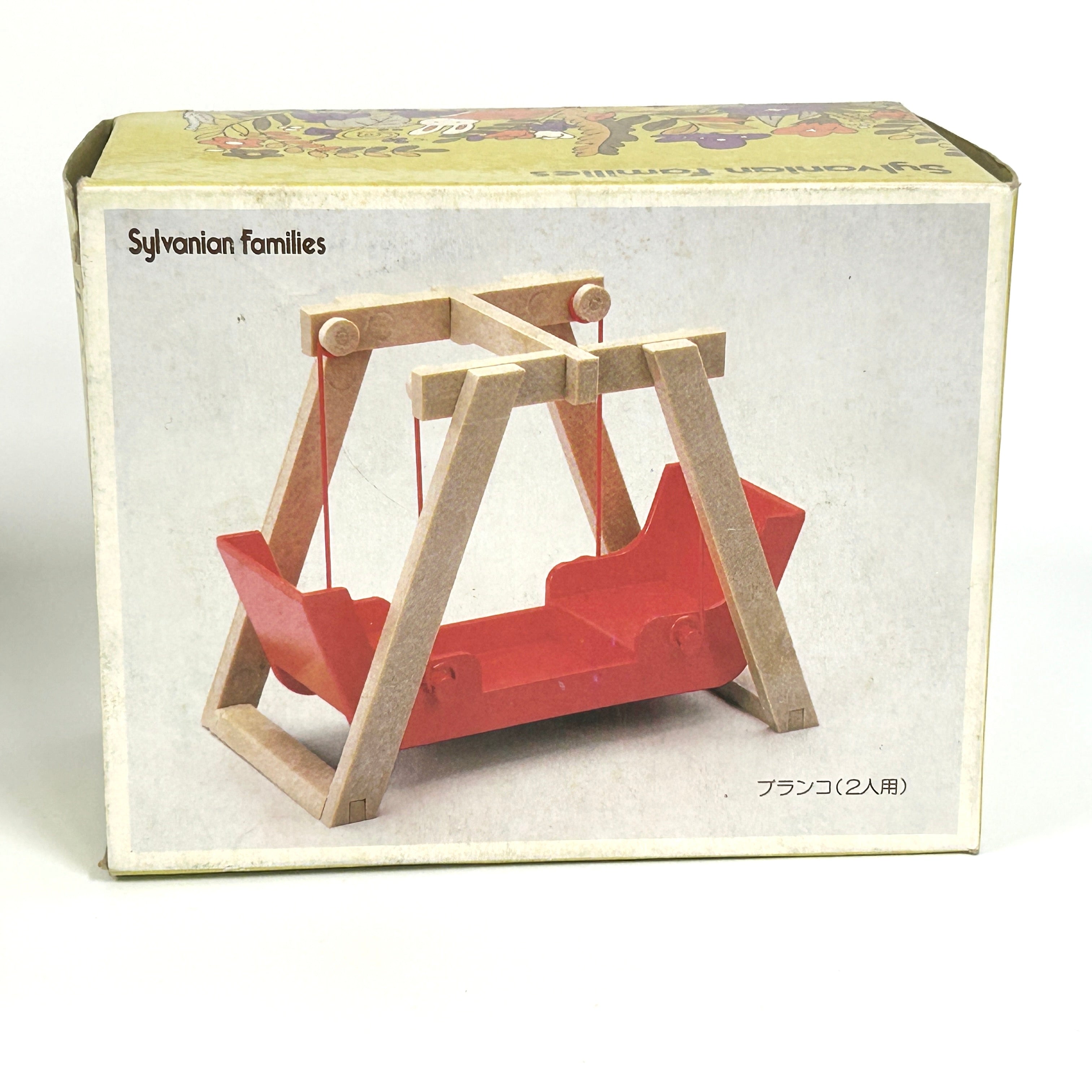 [used] Vintage Red Swing Two-Seater 1985 KO-02 Sylvanian Families Calico Critters