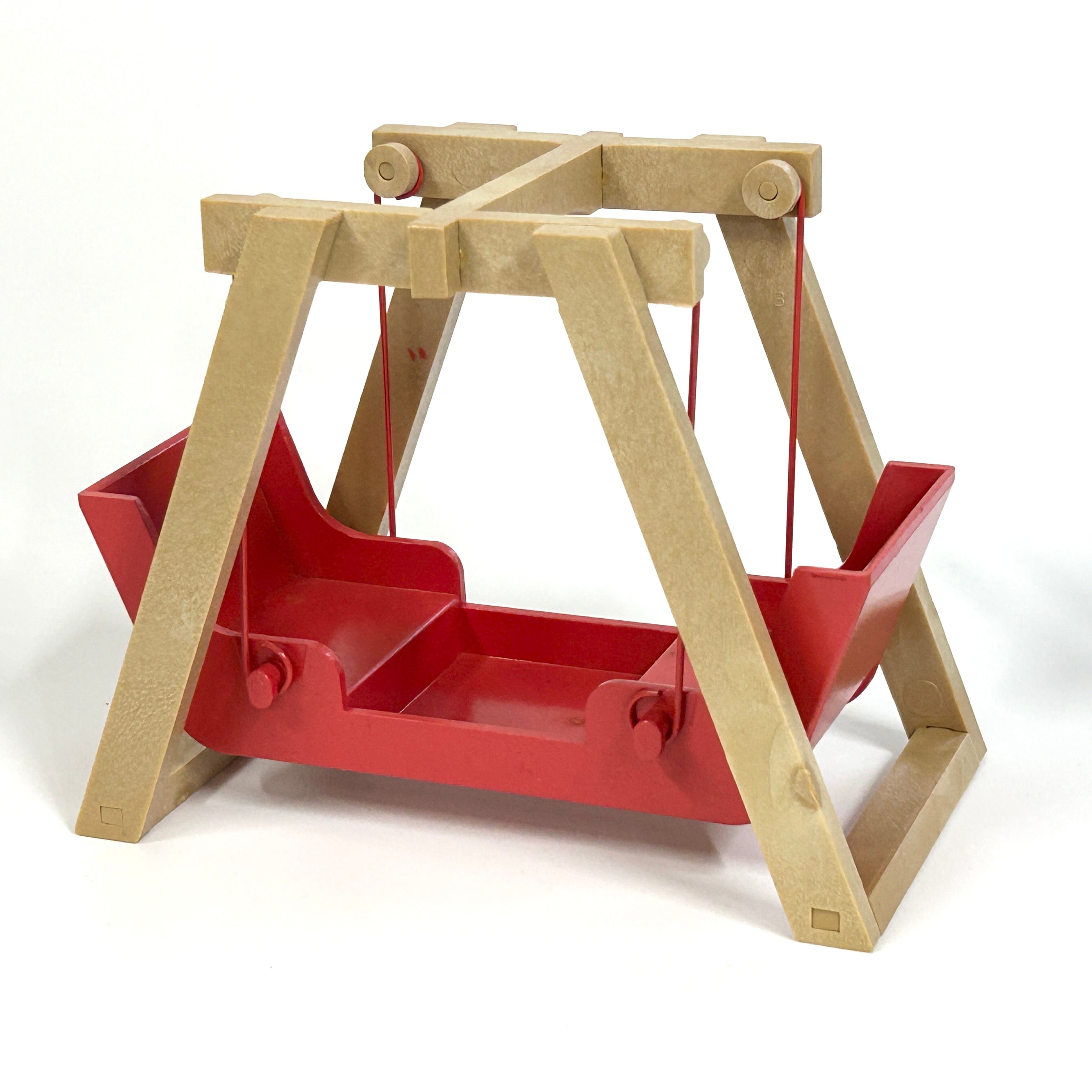 [used] Vintage Red Swing Two-Seater 1985 KO-02 Sylvanian Families Calico Critters