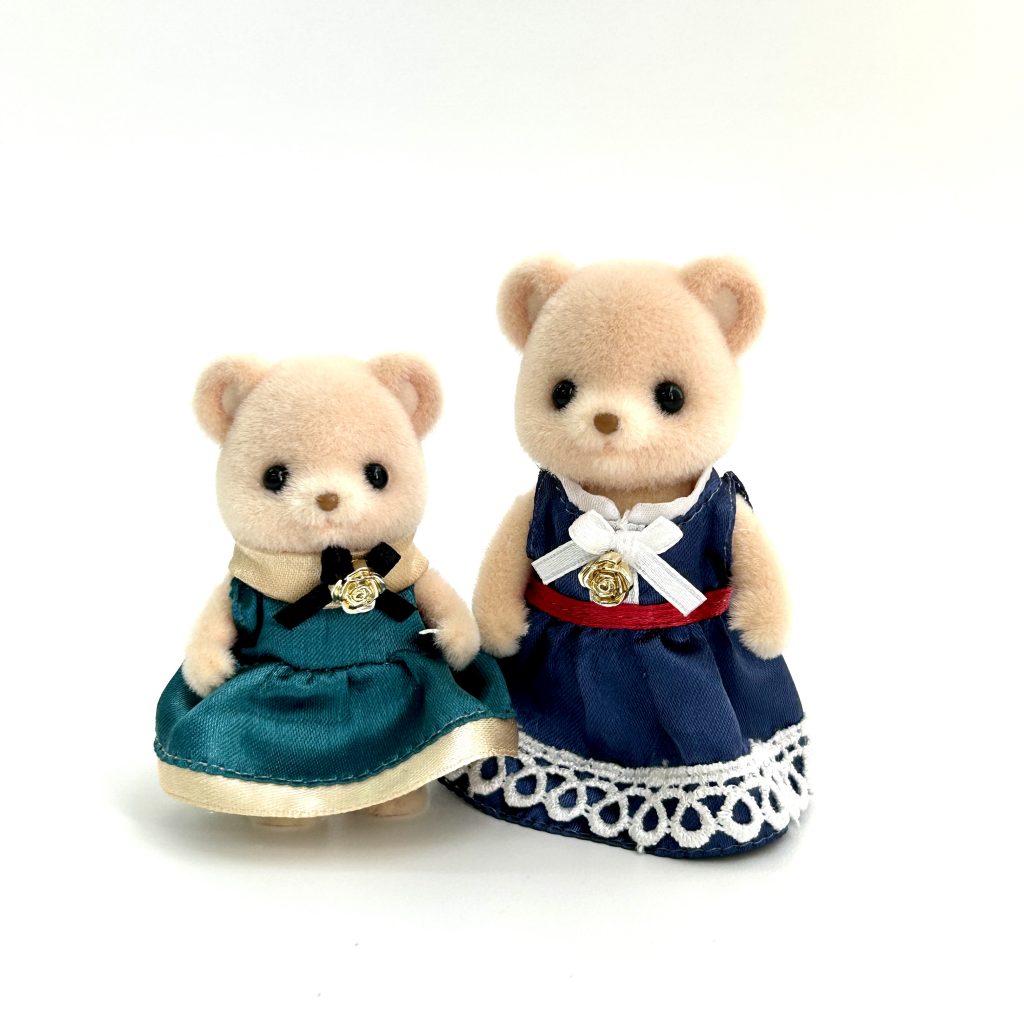 [used] Town Series Dress Up Set Blue Green 6021 Sylvanian Families Calico Critters