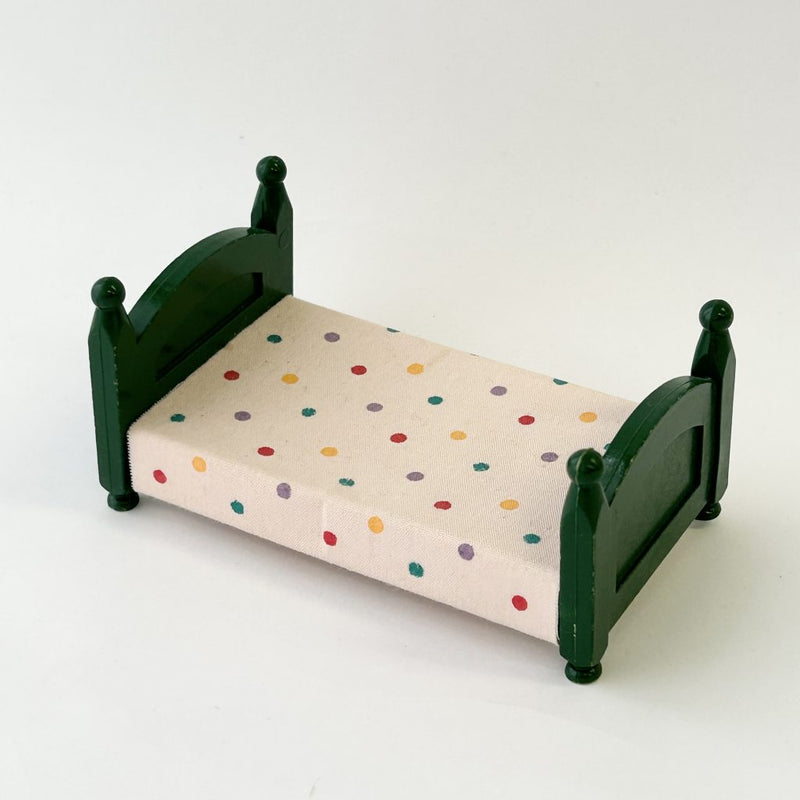 [Used] GREEN BED Epoch Japan Sylvanian Families