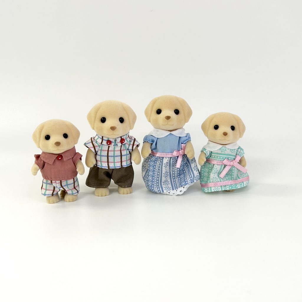 [used] Yellow Labrador Family 5182 Sylvanian Families Calico Critters