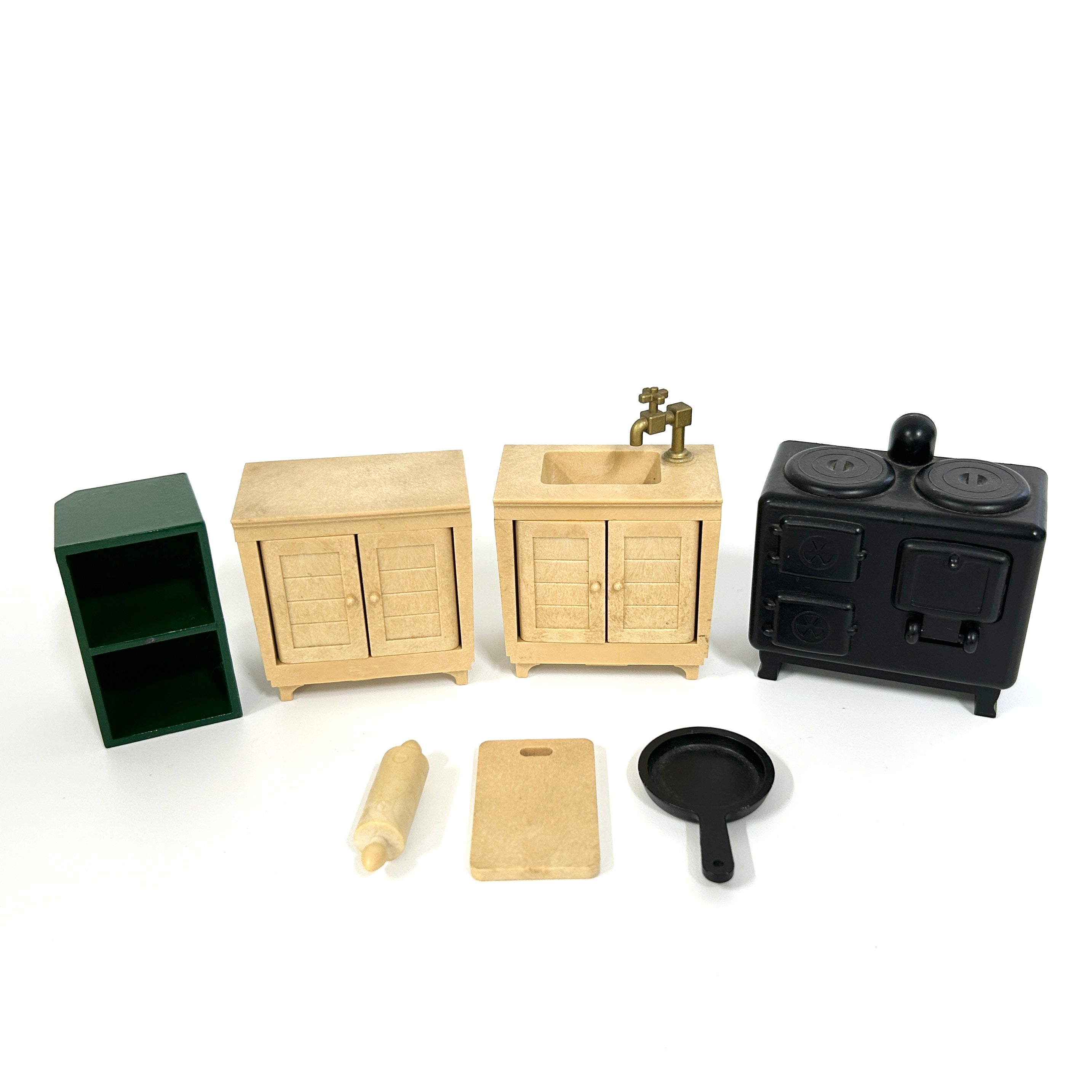 [used] Vintage Kitchen Set 1985 KA-10 Sylvanian Families Calico Critters