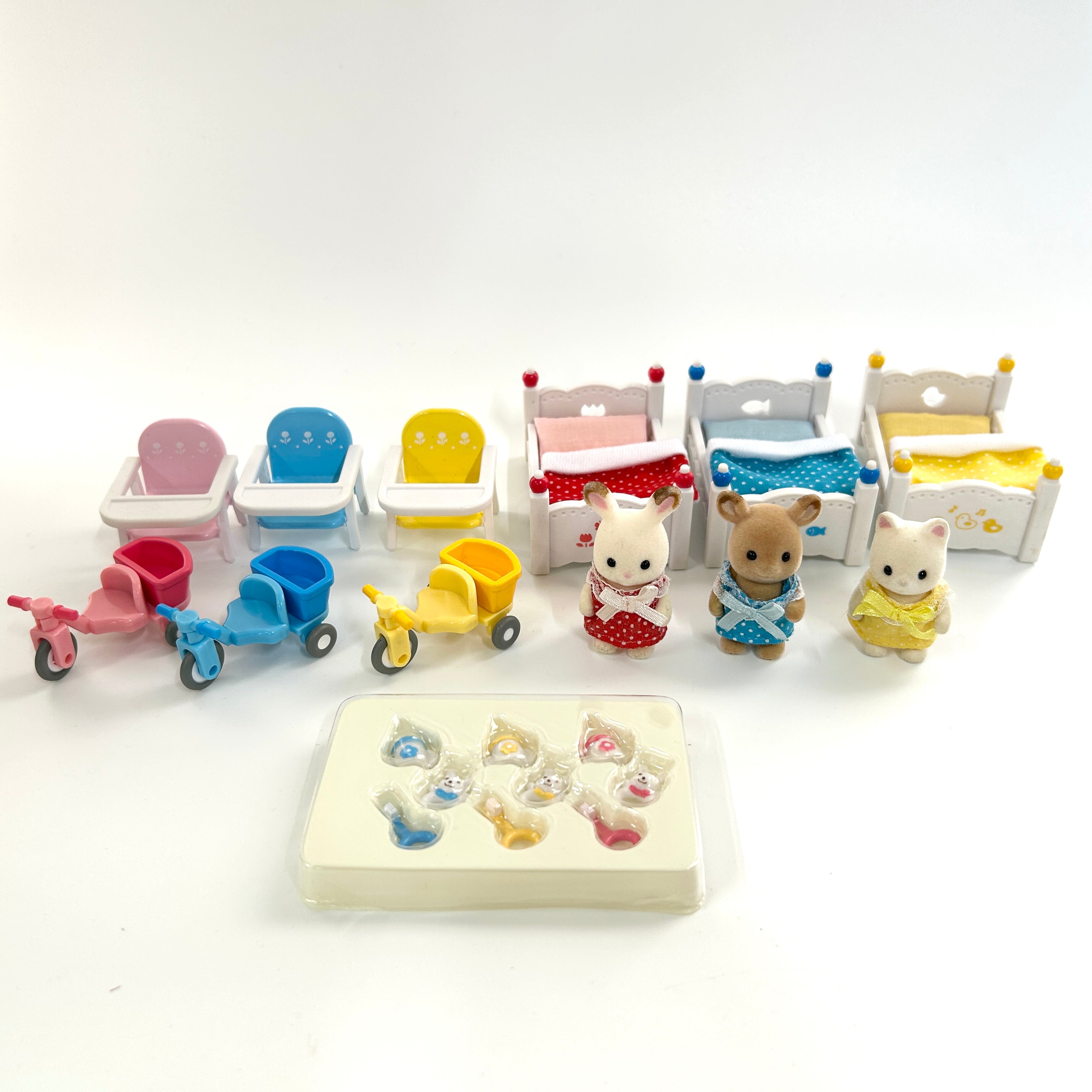 [used] Three Babies Furniture Set SE-171 Sylvanian Families Calico Critters