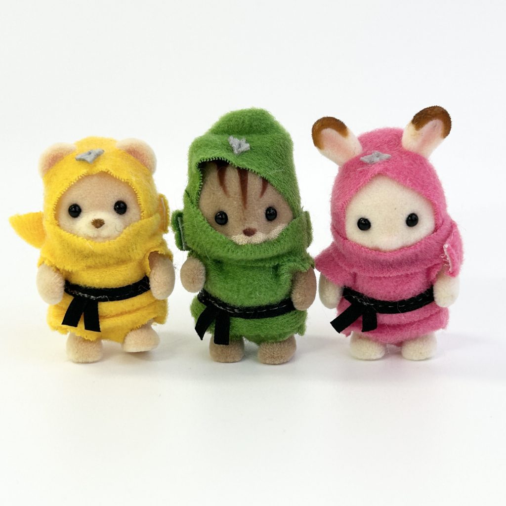 [used] Ninja Baby Trio 2021 Sylvanian Families Calico Critters