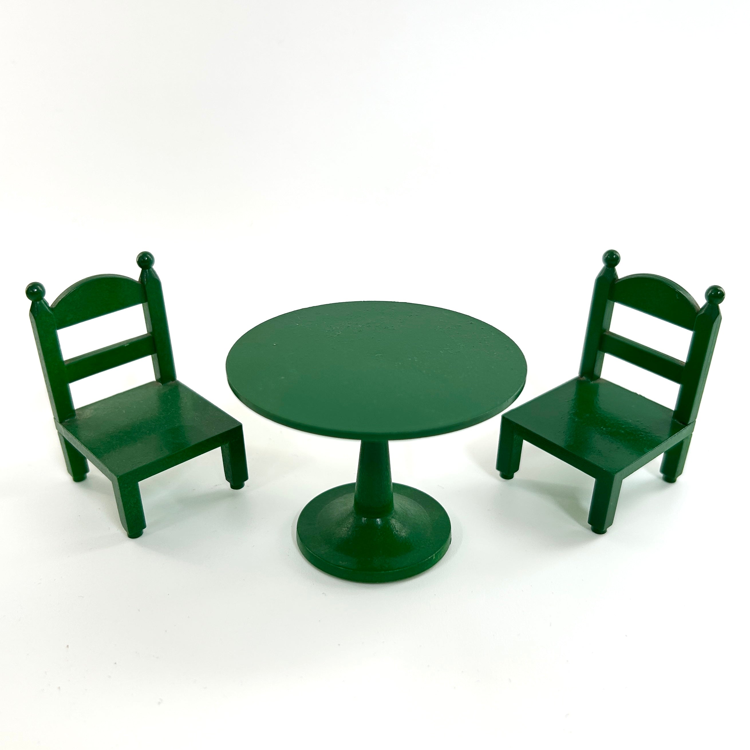 [used] Green Round Table Set KA-02 Sylvanian Families Calico Critters