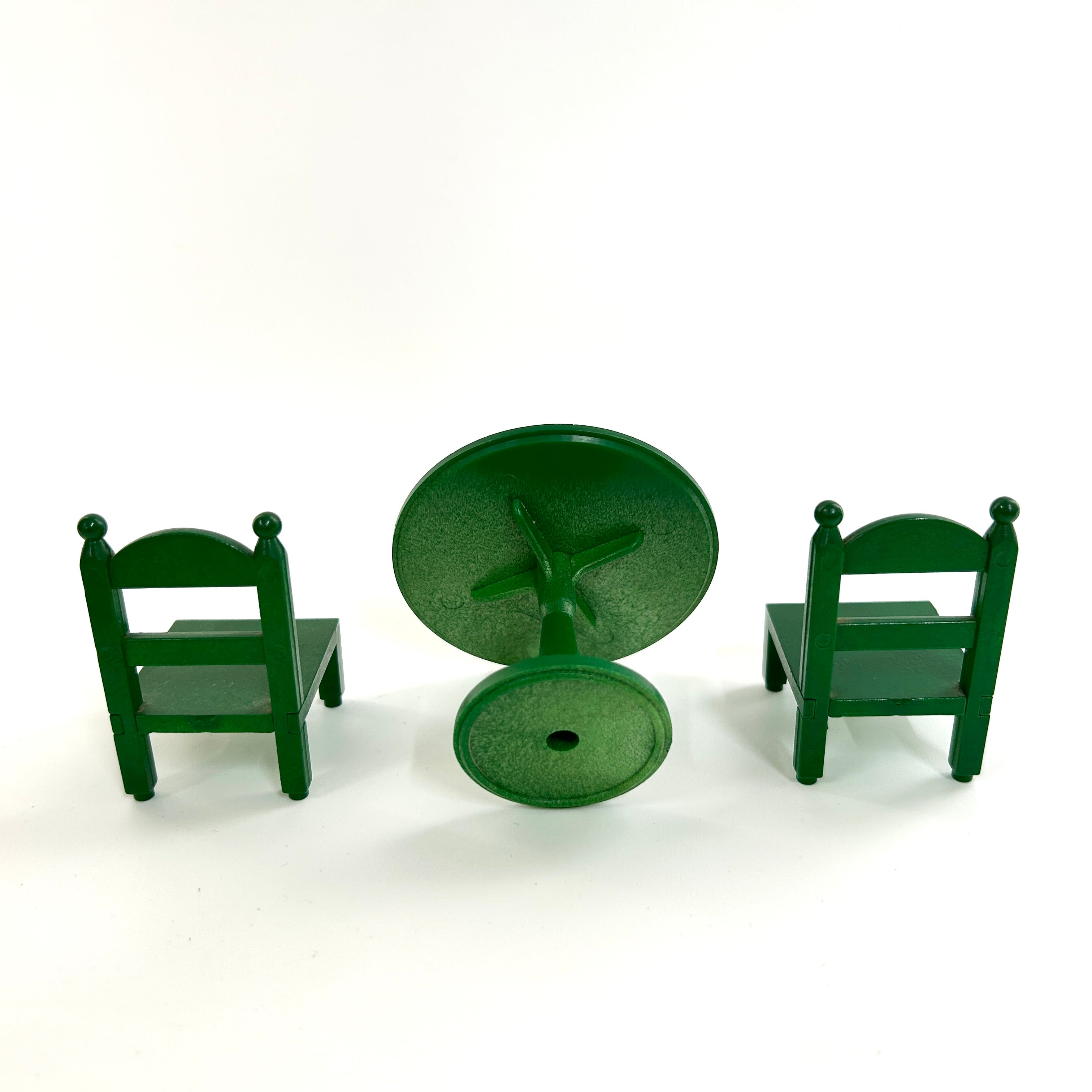 [used] Green Round Table Set KA-02 Sylvanian Families Calico Critters