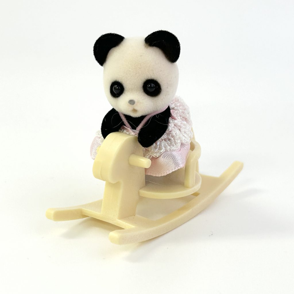 [used] Baby And Rocking Horse Series Panda Sylvanian Families Calico Critters