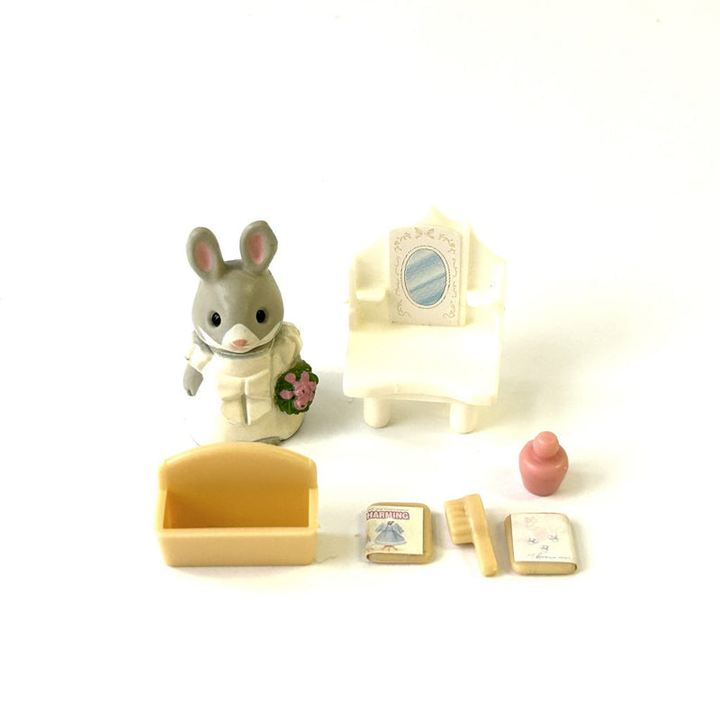 [Used] TOY RABBIT DRESSER ACCESSORY SET Epoch Japan Sylvanian Families