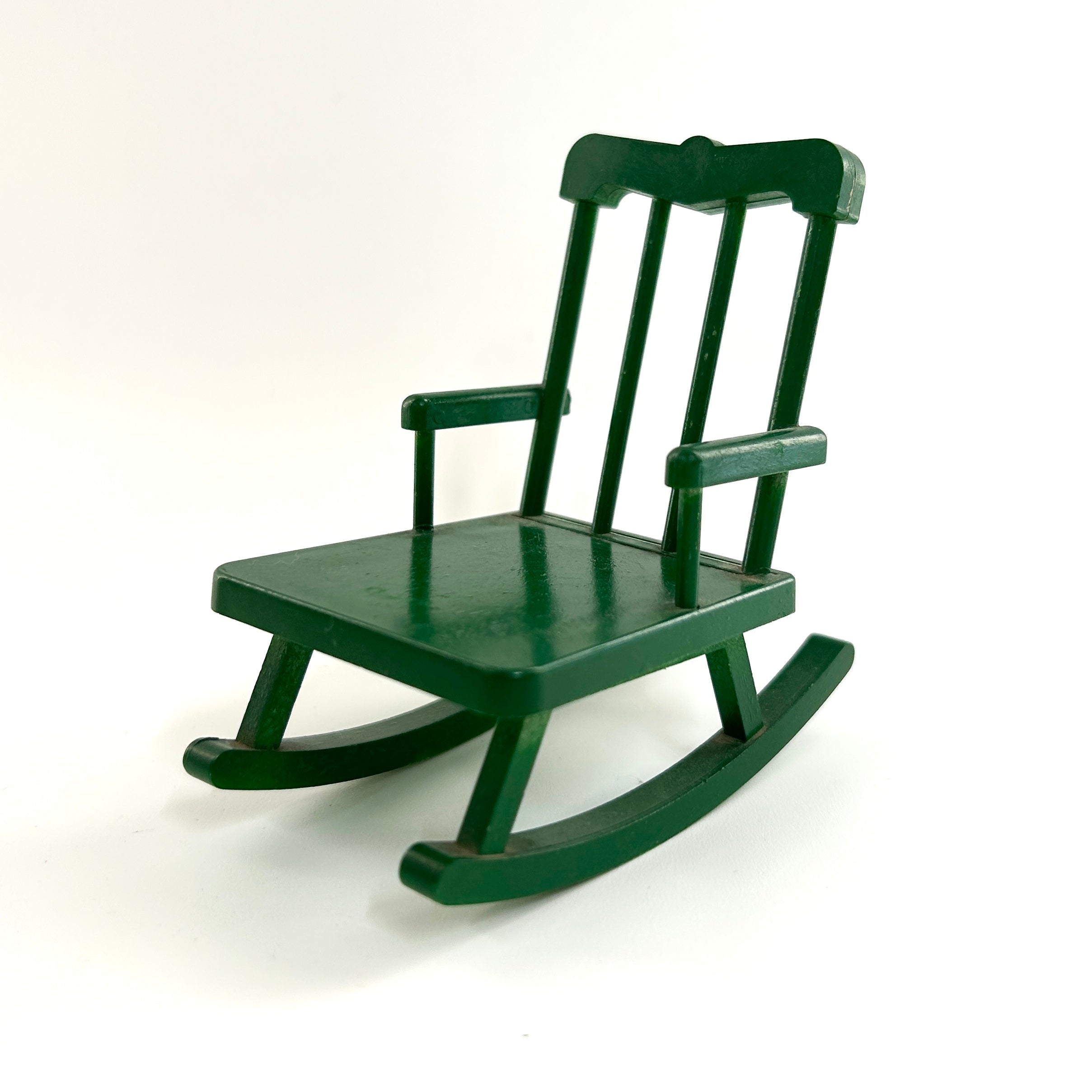 [used] Vintage Green Rocking Chair 1985 KA-19 Sylvanian Families Calico Critters