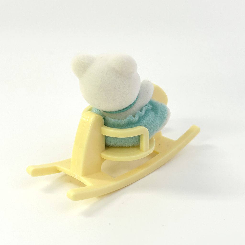 [used] Baby Polar Bear and Rocking Horse Set Sylvanian Families Calico Critters