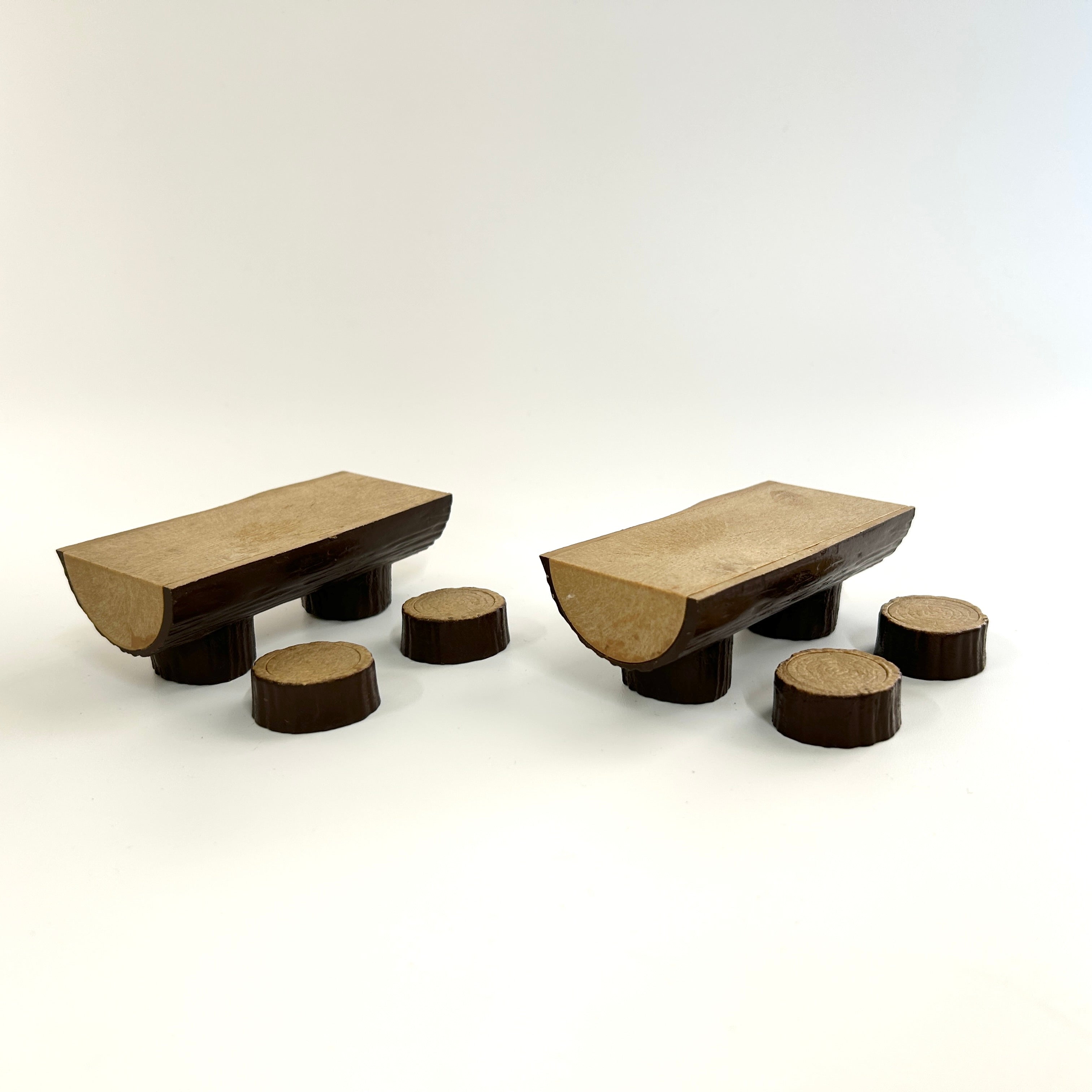[used] Log Table Chair Set Sylvanian Families Calico Critters