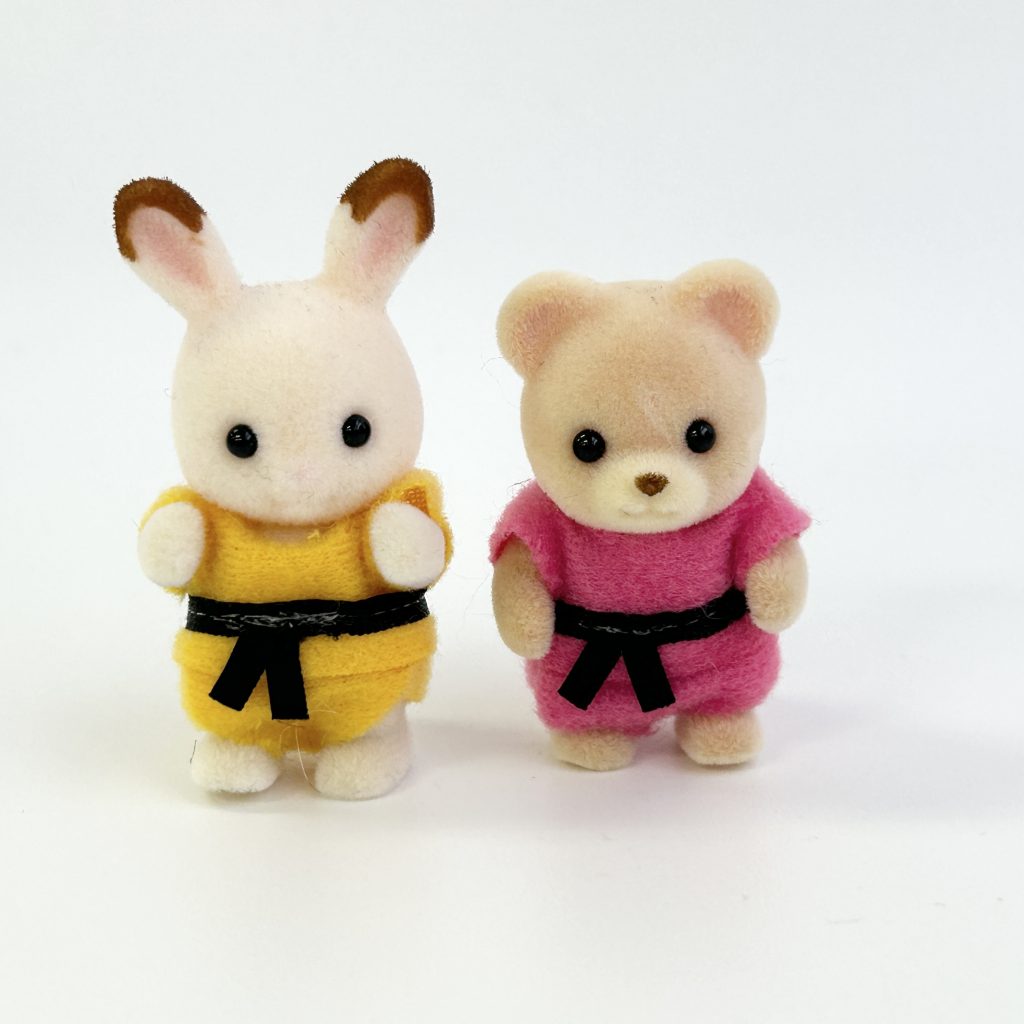 [used] Ninja Baby Chocolate Rabbit Bear Sylvanian Families Calico Critters